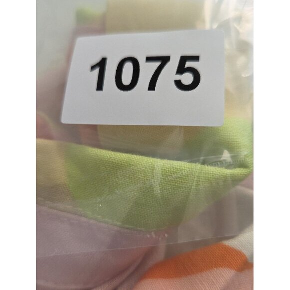 Womens Macys Every Floral Button Down Linen Top Size XL Short Sleeve Cropped - Picture 5 of 5